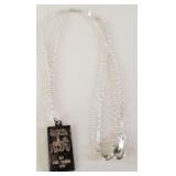 Z - STERLING SILVER PENDANT NECKLACE (J126)
