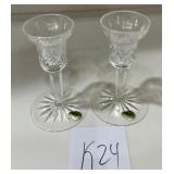 Z - TWO PIECES WATERFORD CRYSTAL STEMWARE (K24)