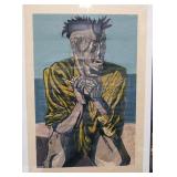 PENCIL SIGNED I LEE KAPLAN LITOGRAPH PAINT