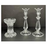 VINTAGE WATERFORD CRYSTAL CANDLE HOLDER