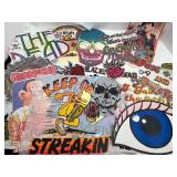 LOT OF VINTAGE 1970's T-SHIRT IRON ON TRANSFERS
