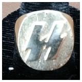 WWII ERA 14KT GOLD ï¿½SHUTZSTAFFELï¿½ RING SZ.9