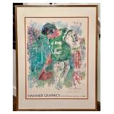 VINTAGE 1981 LEROY NEIMAN HAND SIGNED JOE NAMATH