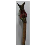 NATIVE AMERICAN ï¿½COUP STICKï¿½ HAND CARVED