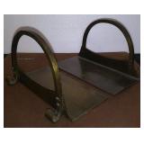 VINTAGE ROYCROFT HAND HAMMERED BRASS BOOKENDS