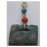 CARVED JADE PENDANT (W14)