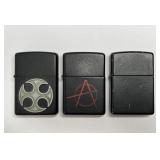 LOT OF 3 VINTAGE ZIPPO LIGHTERS
