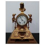 FANTASTIC GILT MANTLE CLOCK NEW YORK