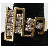 14KT GOLD & DIAMONDS LADIES RING
