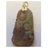 CARVED JADE PENDANT (W8)