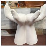 486 - GLOBAL VIEWS HANDS STOOL (Z110)