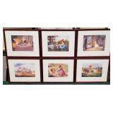 71 - DISNEY WINNIE-THE-POOH ART FRAMED 24X45'