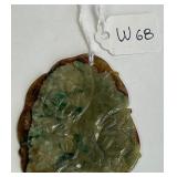 696 - CARVED JADE PENDANT (W68)