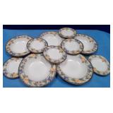 11 - 11 PCS MIKASA DISHWARE INTAGLIO PATTERN (N15)