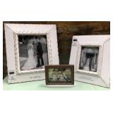 43 - RUSTIC WEDDING PHOTO FRAME SET