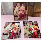 71 - THREE AUTOGRAPHED CELEBRITY PHOTOS