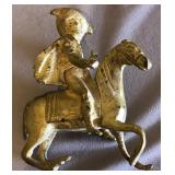 R - BRONZE KNIGHT ON HORSEBACK 8'T (P65)