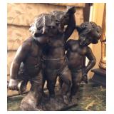 R - BRONZE PUTTI SCULPTURE 19'T (M29)