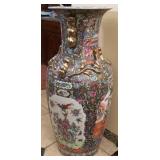 R - CHINESE FAMILLE ROSE FLOOR VASE 42'T (M12)
