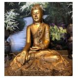 R - GILDED BUDDHA STATUE 31'T (M49)