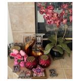 W - PHOTO FRAMES, CANDLE HOLDERS, FAUX ORCHID (D18