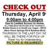 AUCTION PICK UP DAY & HOURS