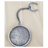 W - 1921D - MORGAN SILVER DOLLAR KEY CHAIN (C8)
