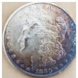 W - 1880 O - MORGAN SILVER DOLLAR (C65)