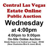 WELCOME TO OUR WED. @4pm ONLINE PUBLIC AUCTION
