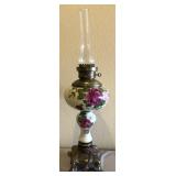 R - HAND PAINTED TABLE LAMP (P90)