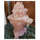 R - CARVED ROSE QUARTZ CENSER (L110)