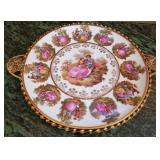 R - PORCELAIN 'LOVE STORY' CABINET PLATE (L119)
