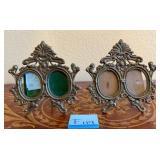 R - TWO ORNATE DOUBLE FRAMES (F119)