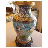 R - CHINESE CLOISONNE VASE 12'T (F205)