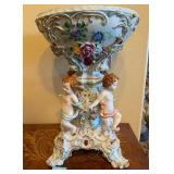 R - DRESDEN PORCELAIN CENTERPIECE BOWL (F114)