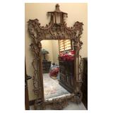 R - ITALIAN CHINOISERIE PAGODA MIRROR 60X30' (O20)