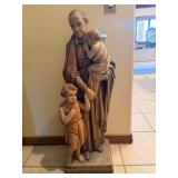 R - ST VINCENT DE PAUL STATUE 43'T (F101)
