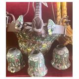 R - STAINED GLASS HANGING LAMP (G82)