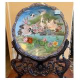 R - CHINESE CLOISONNE PLATE (F110)