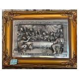 R - BAS RELIEF ART FRAMED 18X23' (F107)