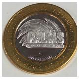 PALMS CASINO - $10 .999 SILVER TOKEN (551 B13)