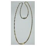 STERLING SILVER GOLD PLATED 24INCH 4.10GRS
