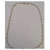 .925 STERLING SILVER NECKLACE 17' (B8)