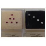 RUBY & WHITE SAPHIRE STONES (B14)