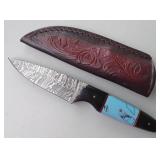 487 - DAMASCUS HUNTING KNIFE (G327)