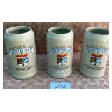 487 - THREE COLLECTIBLE BEER STEINS (A12)