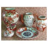 487 - ASIAN POTTERY PIECES (G318)