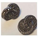 VINTAGE STERLING SILVER EARRINGS (B13)