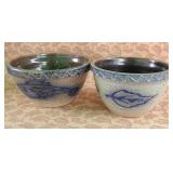 487 - SIGNED REDWING POTTERY PLANTER BOWLS (G334)