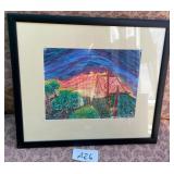 487 - FRAMED ART 15X16' (A26)